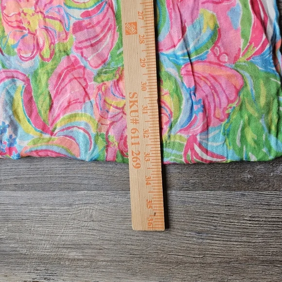 Lilly Pulitzer Riley Infinity Loop Scarf So A Peeling Pattern Elephant Pink - Picture 3 of 5